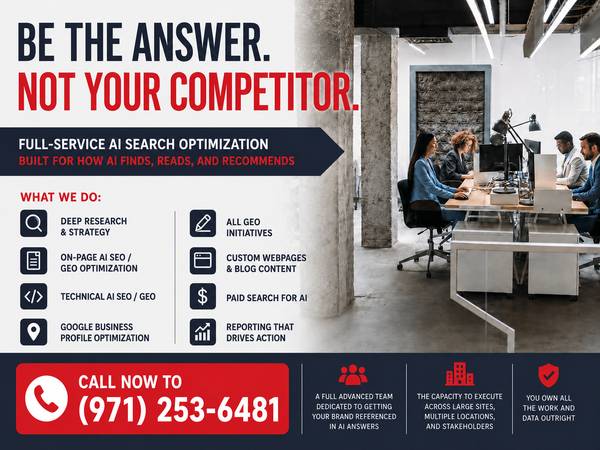 Is Your Brand Showing Up in AI Search? — Enterprise AI SEO / GEO (AIO) - creative services