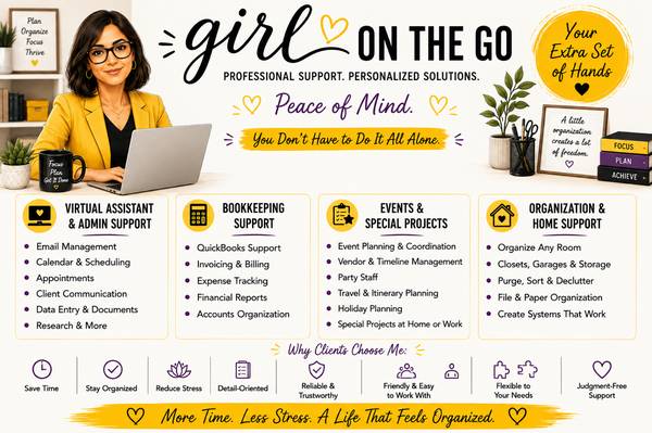 Girl on the Go - Professional Support ** Special $35/HR (San Diego) - event services