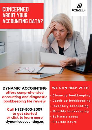 NEED A BOOKKEEPER? - financial services