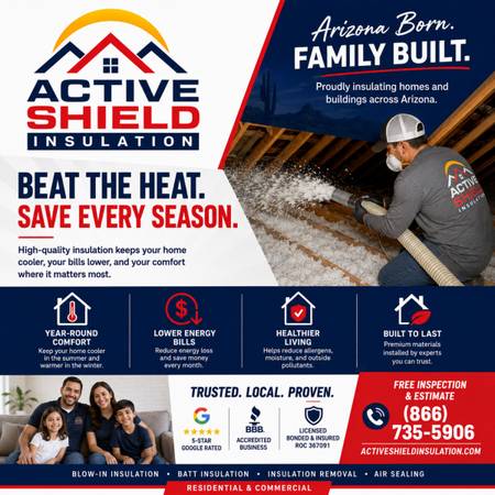 Arizona affordable attic insulation services - skilled trade services