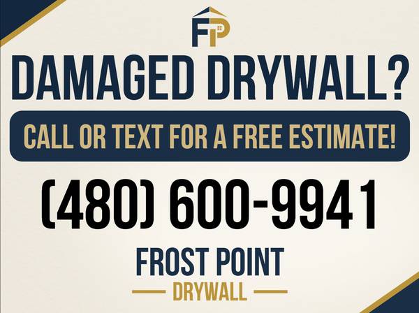 Need Drywall Repairs? Fast and Free Estimates! -Frost Point Drywall- ( - household services