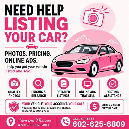 Need Help Listing Your Car? | Vehicle Photos, Pricing &amp; Online Ads - small biz ads