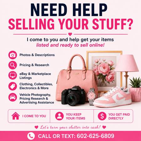 Need Help Selling Your Stuff? | Online Selling Assistant | eBay &amp; More - small biz ads