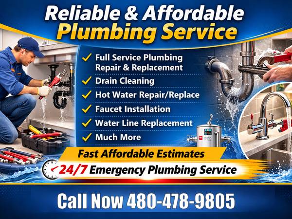 💥AFFORDABLE PLUMBING REPAIR &amp; INSTALLATION -RELIABLE LOCAL PLUMBER🚰 - skilled trade services