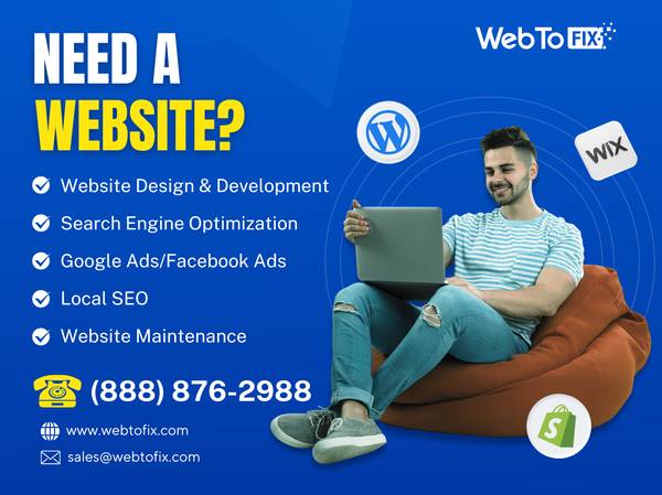 🔥WEB DESIGN WEBSITE DESIGNER ✅WORDPRESS, SHOPIFY✅GOOGLE ADS✅SEO - computer services
