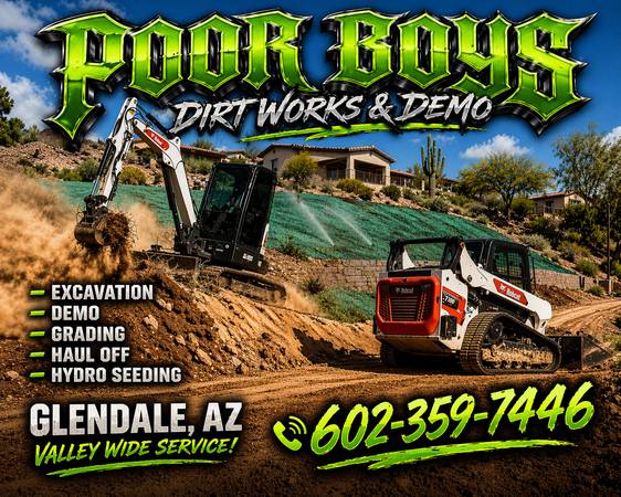 Local Excavation Grading Demo. Quick Scheduling Quick Results - event services
