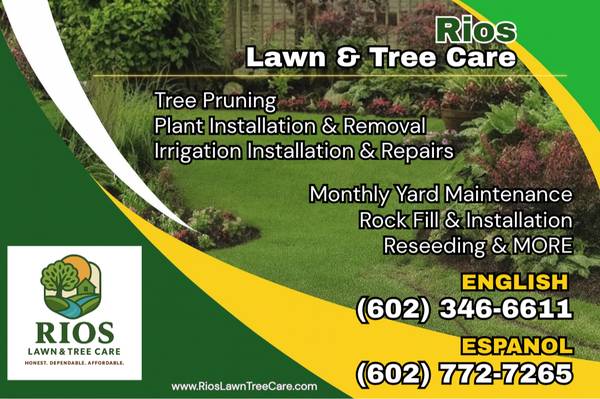Rios Lawn &amp; Tree Care - (Free Estimates &amp; 1-Day Landscaping Service) - farm &amp; garden services