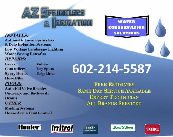 Drip Irrigation and Sprinkler Repairs Installs Landscape Lights - farm &amp; garden services