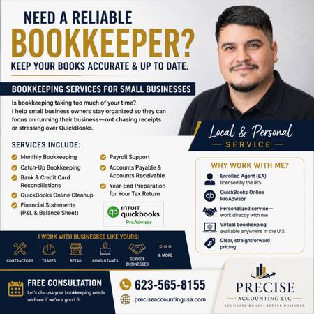 Need a bookkeeper? - financial services