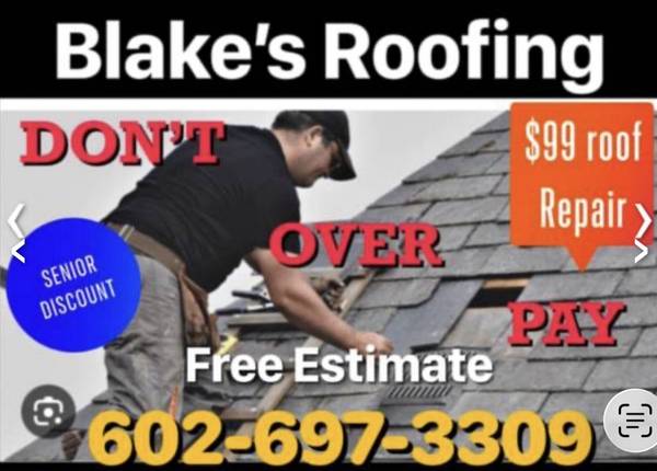$99 ROOF REPAIR DONT OVER PAY-FREE ESTIMATE-CALL TODAY - household services