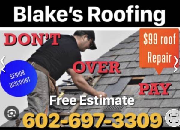 $99 ROOF REPAIR DONT OVER PAY-FREE ESTIMATE-CALL TODAY - household services