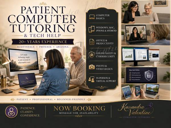 💻 Patient Computer Tutoring / Clases de Computación - 20+ Years Exp - lessons &amp; tutoring