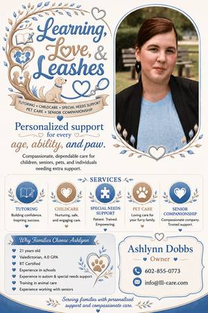 Learning, Love &amp; Leashes - lessons &amp; tutoring