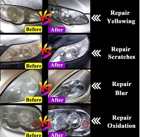 Professional Headlight Restoration - automotive services