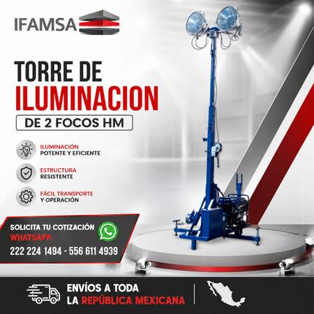 TORRE DE ILUMINACIÓN 2 LAMPARAS HYPERMAQ - tools - by owner