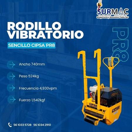 RODILLO VIBRATORIO SENCILLO CIPSA PR8 - tools - by dealer