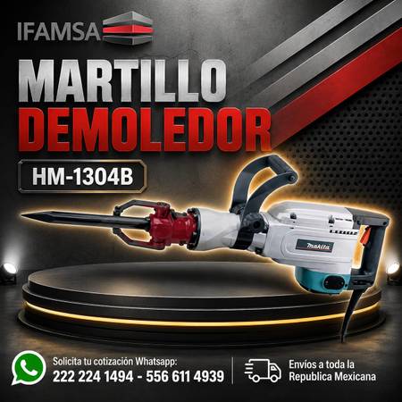 MARTILLO DEMOLEDOR MAKITA HM-1304B - materials - by owner