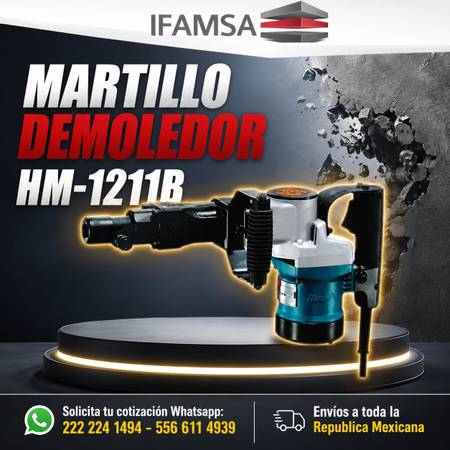 MARTILLO DEMOLEDOR MAKITA HM-1211B - materials - by owner