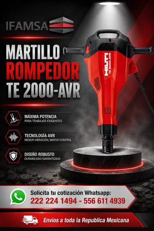 MARTILLO ROMPEDOR HILTI TE 2000-AVR - materials - by owner