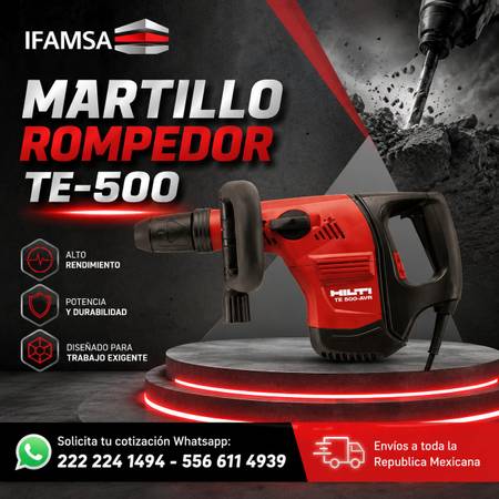 MARTILLO ROMPEDOR DE ALTA POTENCIA TE 500 - materials - by owner
