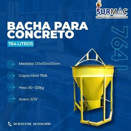 BACHA PARA CONCRETO DE 764 LITROS - tools - by dealer