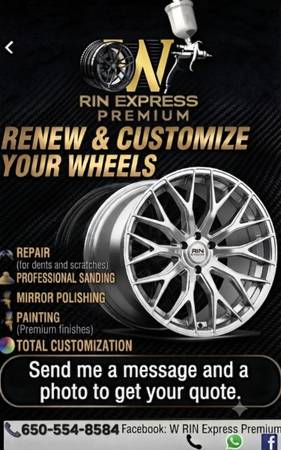 Professional Wheel Restoration &amp; Custom Finish - automotive services
