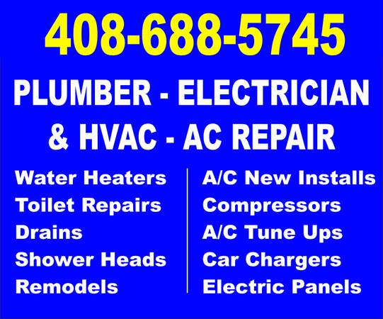 ⭐ PLUMBER ⭐ ELECTRICIAN ⭐ AC REPAIR ⭐ LOW RATES ⭐ ⭐⭐ - household services