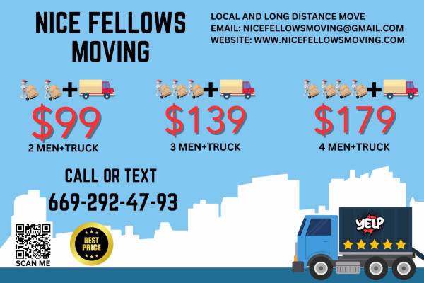 Moving Service. $89/HOUR—2 MOVERS MOVER🌎☎️☎️☎️🌎SAME DAY MOVE - labor / hauling / moving