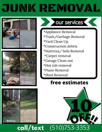 🔥August SPECIAL🔥JUNK/TRASH/DEBRIS REMOVAL CALL/TXT🆓quote - labor / hauling / moving