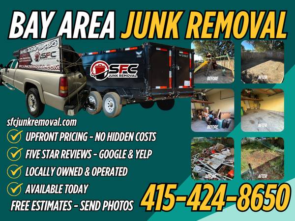 BEST VALUE JUNK HAULERS ⭐ Upfront Pricing! - labor / hauling / moving