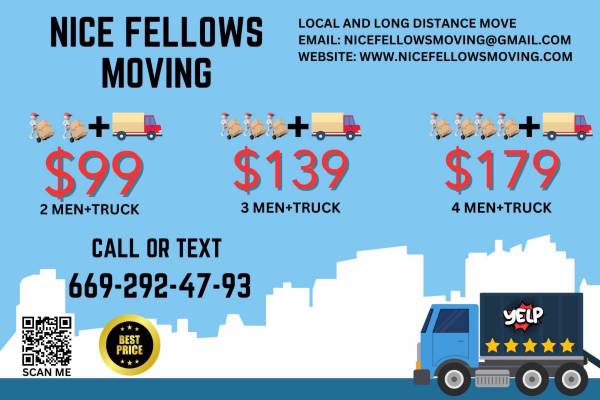 Moving Service. $89/HOUR—2 MOVERS MOVER🌎☎️☎️☎️🌎SAME DAY MOVE - labor / hauling / moving