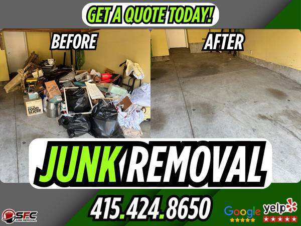 PROFESSIONAL JUNK REMOVAL - LICENSED, INSURED, &amp; RELIABLE - labor / hauling / moving