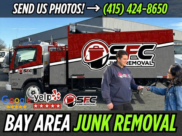 NEED IT GONE NOW? 💥 5-STAR Rated Junk Removal Service - labor / hauling / moving