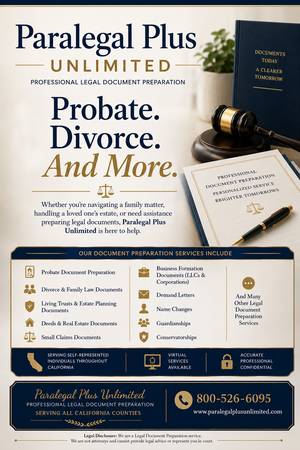 ✂⚖️📞Can't Afford an Attorney? Court Documents Prepared Right-Flat Fee - legal services