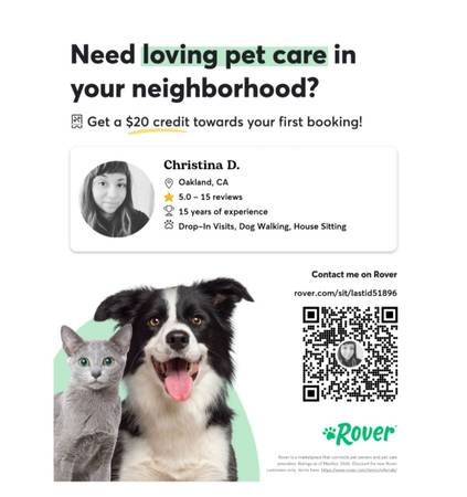 Animal Lover for Hire - pet services: dog walking, sitting, boarding &amp; training
