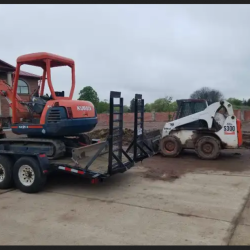 Excavator and skidsteer for hire, Grading Excavation Landscaping
