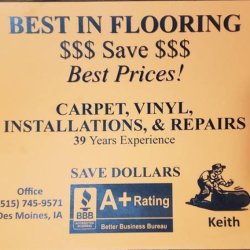 Special PRICES BEST IN FLOORING LLC $$$ SAVE $$$ (Story County) (Ames)